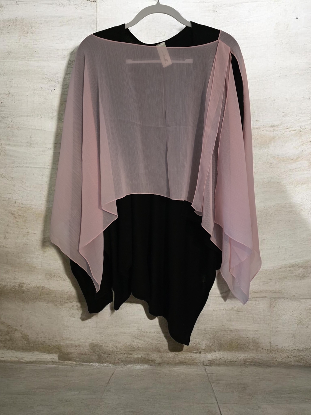 Cape Overlay - White With Butterflies Remains